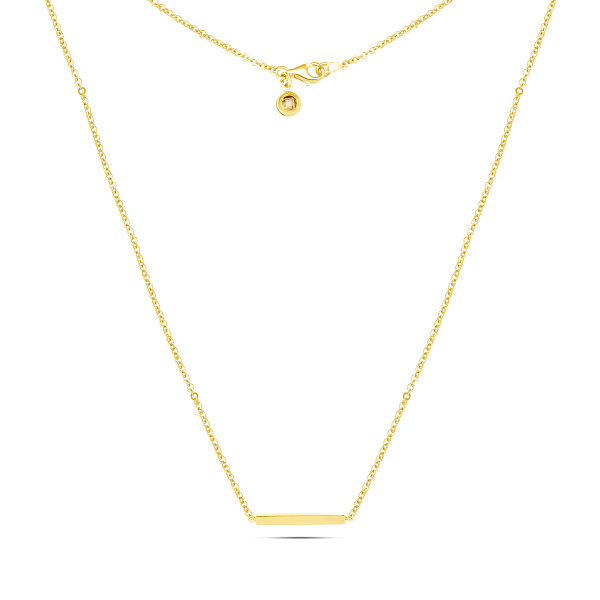 Золоте кольє в жовтому кольорі металу з фіанітом (арт. 351460жкр) – зображення 2