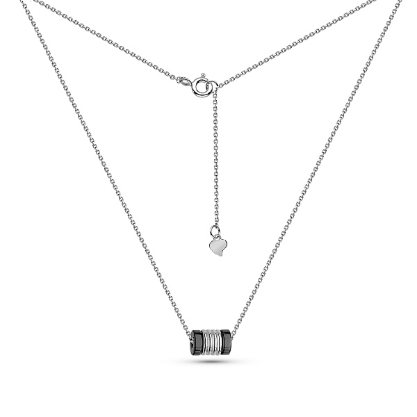 Серебряное колье с керамикой (арт. 7507/2256кмч) – изображение 2