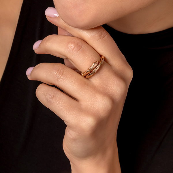 Каблучка з червоного золота  (арт. 1401143) – зображення 3