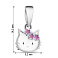 Серебряная подвес Kitty с эмалью (арт. 7503/1066ебрпю) – изображение 2