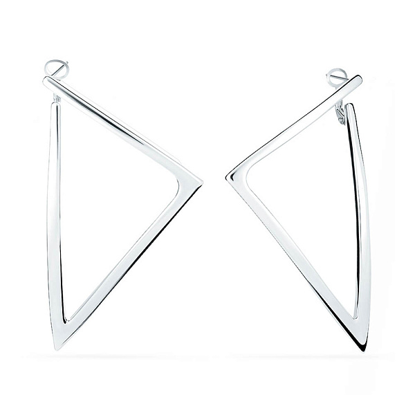 Золотые сережки Francelli в белом цвете металла (арт. 102639б) – изображение 1