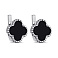 Серебряные серьги Клевер (арт. 7502/610/15осп) – изображение 1