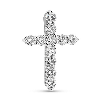 Золотий хрестик з діамантами (арт. 3112455202)