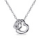 Колье из серебра "Два сердца" (арт. 7507/1373) – изображение 1