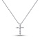 Серебряное колье Крестик с фианитами (арт. 7507/1477/3) – изображение 1