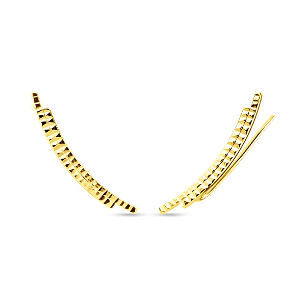 Серьги-клаймберы из желтого золота (арт. 1091510ж) – изображение 1
