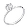 Серебряное кольцо с одним фианитом (арт. 7501/8307) – изображение 1