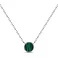 Серебряное колье с малахитом (арт. 7507/1979млх) – изображение 1