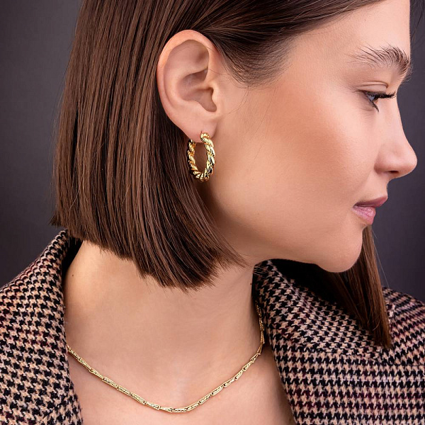 Золотое колье Francelli с родированием (арт. 352691жр) – изображение 3