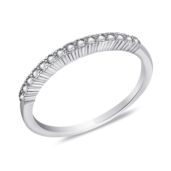 Кольцо из серебра с дорожкой из фианитов (арт. 7501/8016) – изображение 1