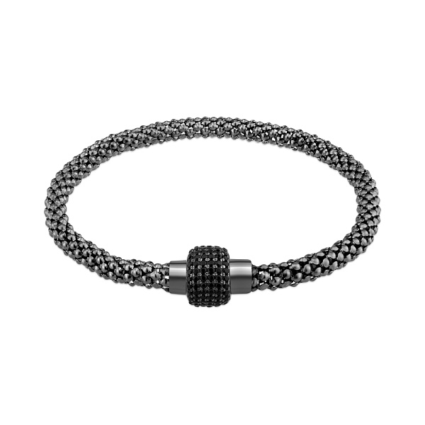 Срібний браслет з чорним родіюванням і фіанітами (арт. 7509/4812чч) – зображення 1