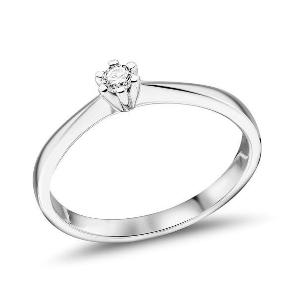 Помолвочное золотое кольцо с бриллиантом (арт. К341515010б) – изображение 1