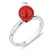 Серебряное кольцо с кораллом (арт. 7501/2136279Крк) – изображение 2