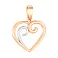Золотая подвеска Сердце (арт. 440639) – изображение 1