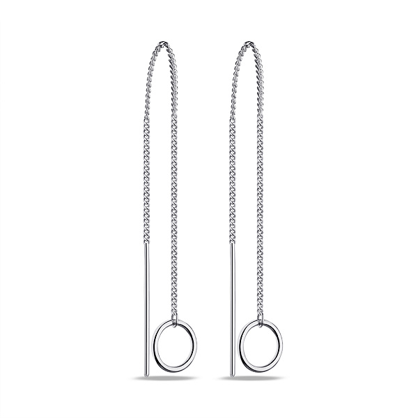Серьги-протяжки из серебра (арт. 7502/С2/1225А) – изображение 1