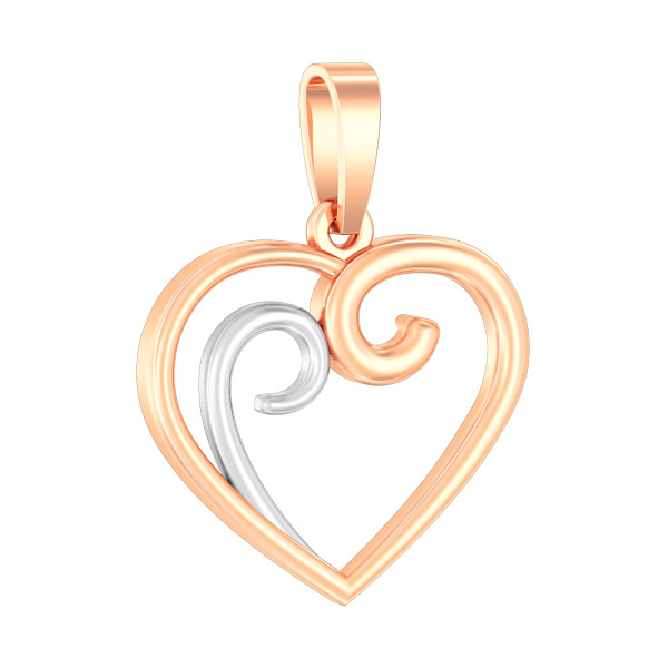 Золотая подвеска Сердце (арт. 440639) – изображение 1