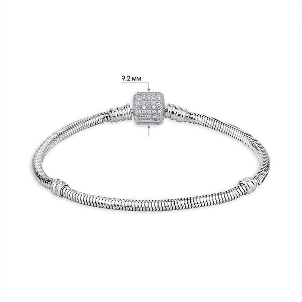 Серебряный браслет с фианитами (арт. 7509/3766) – изображение 2