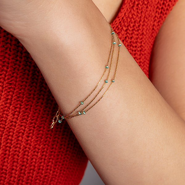 Браслет Francelli из желтого золота (арт. 326331жз) – изображение 2