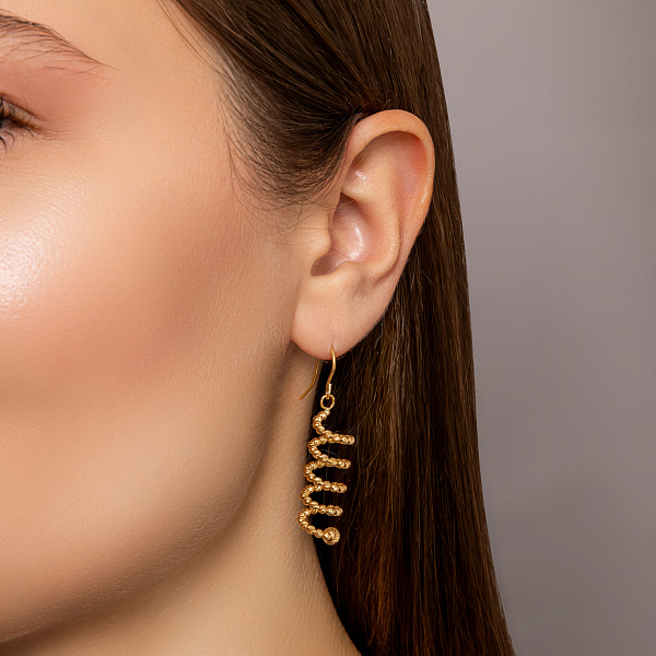 Золотые серьги Francelli (арт. 1091746ж) – изображение 2