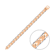 Браслет из красного и белого золота (арт. 3261211кб)