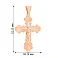 Золотой крестик с распятием и родированием (арт. 525501р) – изображение 4
