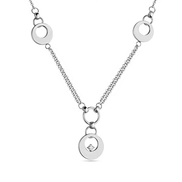 Кольє золоте в білому кольорі металу (арт. 351516б) – зображення 1