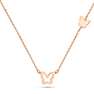 Золотое колье Бабочки (арт. 352760)