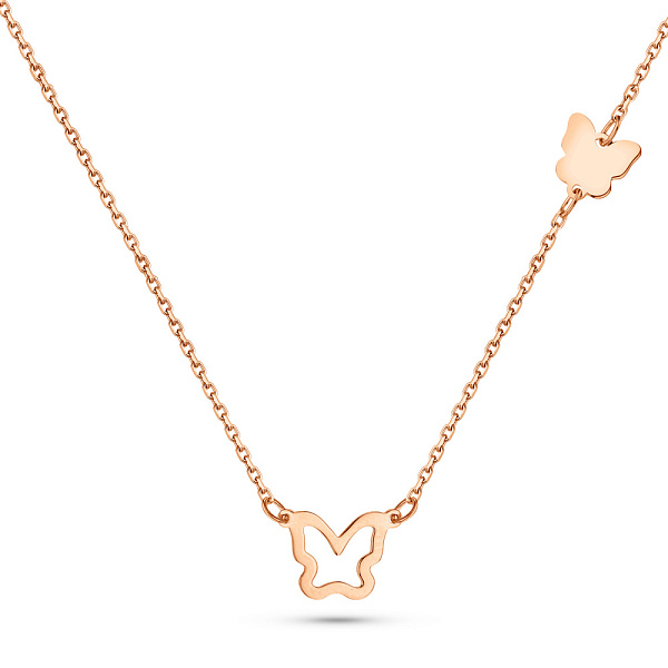 Золотое колье Бабочки (арт. 352760) – изображение 1