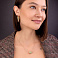 Сережки золотые Francelli в желтом цвете металла (арт. е105582/40ж) – изображение 3