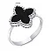 Кольцо из серебра Клевер с ониксом (арт. 7501/2064) – изображение 2