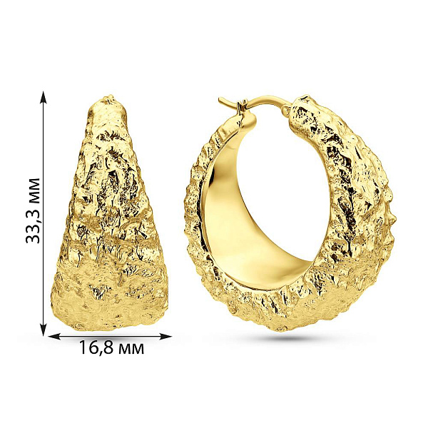 Серьги Francelli из желтого золота (арт. е1091765/30ж) – изображение 6