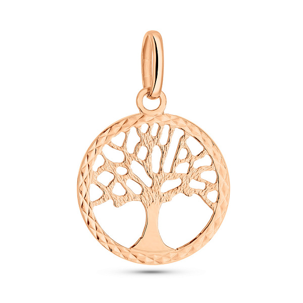 Підвіска з червоного золота Дерево життя (арт. 424862) – зображення 1