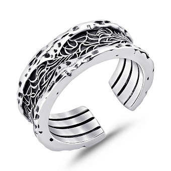 Фото Широкое серебряное кольцо без камней (арт. 7901/8469)