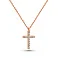 Золоте кольє з діамантами Хрестик (арт. 7103670201) – зображення 1