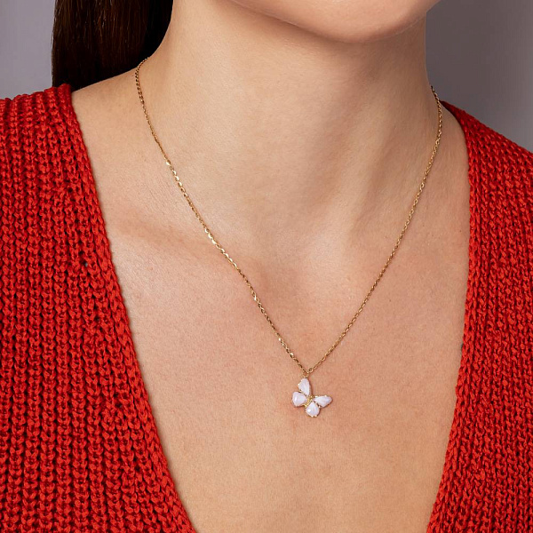 Золоте кольє Francelli з керамікою (арт. 352369жкмр) – зображення 3