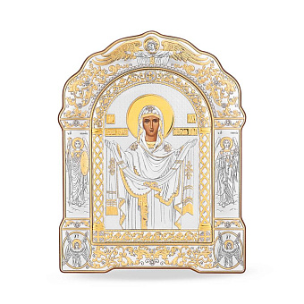 Икона Покрова Пресвятой Богородицы (167x228 мм) (арт. AR-4/018G/K)