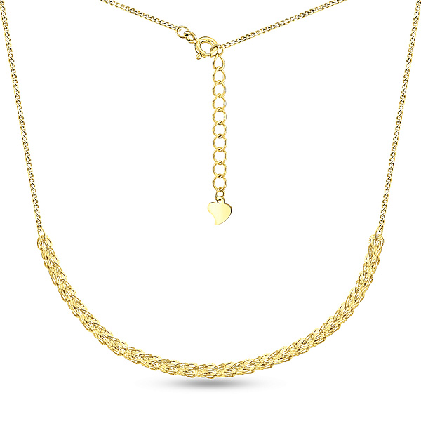 Серебряное колье с желтым родированием (арт. 7507/2224ж) – изображение 2