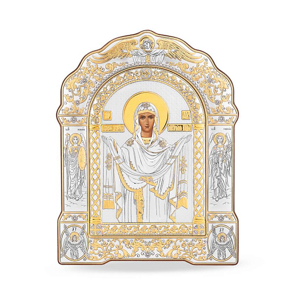 Икона Покрова Пресвятой Богородицы (167x228 мм) (арт. AR-4/018G/K) – изображение 1