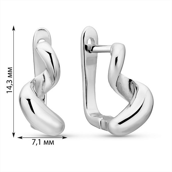 Серьги из серебра (арт. 7502/2187424) – изображение 3