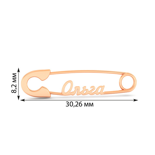 Золота шпилька Ольга (арт. 360260) – зображення 2