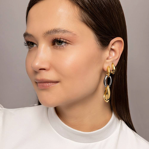 Золоті сережки Francelli (арт. е1091887жб) – зображення 4