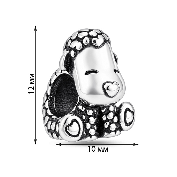 Серебряный шарм Овечка Патти (арт. 7903/4552) – изображение 2