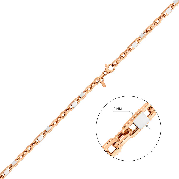 Золотая цепочка с родированием (арт. 352474р) – изображение 7