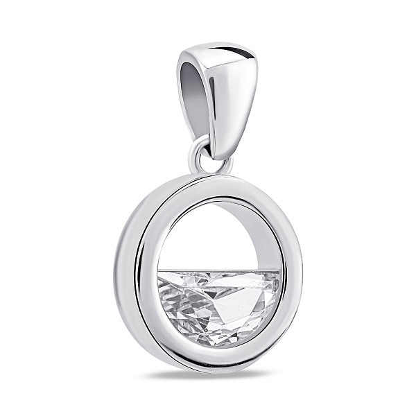 Серебряный подвес с фианитом (арт. 7503/4324) – изображение 1