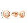 Сережки-пусети з золота з діамантами (арт. 2104886201) – зображення 3