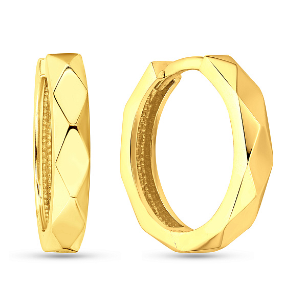 Серьги-кольца из желтого золота (арт. 108749/10ж) – изображение 1