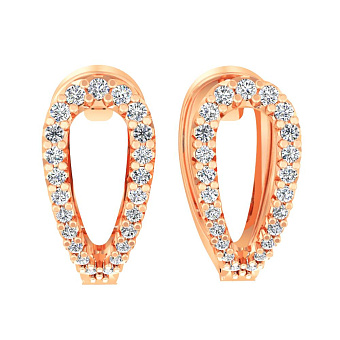 Золотые серьги с бриллиантами (арт. С011390020)