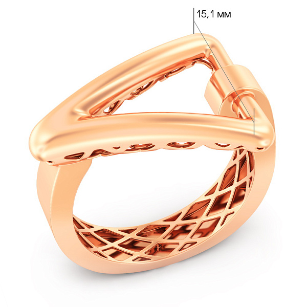 Золотое кольцо Треугольник (арт. 141332) – изображение 2