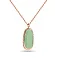Золоте кольє із зеленим кварцом (арт. 352382Пкзм) – зображення 1