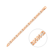 Браслет из красного и белого золота (арт. 3261185кб)